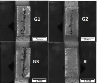 Fig. 7. DIC strain profile for the specimen with weld reinforcement near fracture. 