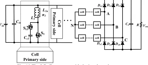 Fig. 10 The 3 DoF converter with the interleaved structure. 