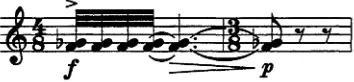 Fig. 2. Dragon Motive (piccolo, bars 24 - 26). 