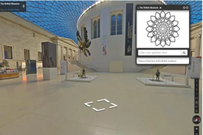 Figure  1:  The  initial  view  of  the  British  Museum  application. 