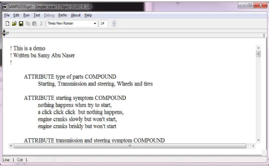 Figure 5.  Development Window Menus 