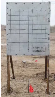 Fig. 1. Photograph of test structure after installation.