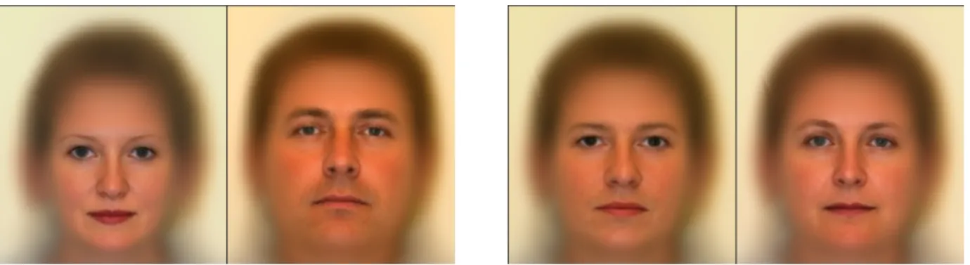 Figure 4: The pairs of faces at ±3 SDs on the 1-st and 30-th PCs