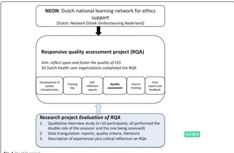Fig. 1 The RQA project