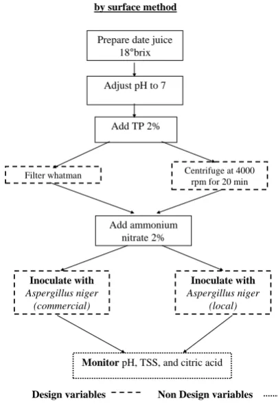 Figure 2. A process flow diagram showing design variables and non design variables.                                    
