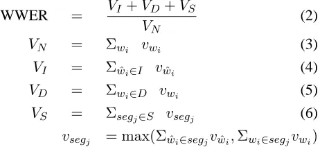 Figure 1: Example of WWER calculation