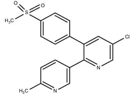 Figure 1 Chemical structure of etoricoxib.