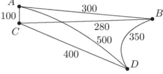 Figure 1. A k-server problem instance.