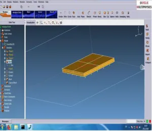 Figure 9 - Layers of deposition by modeling software 