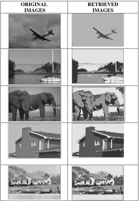 Fig 3: The Original and Retrieved Images 