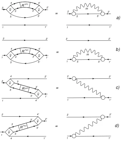 Figure 1. Diagrammatic representation of thedynamical kernel F(r)(t t′). Straight solid lines