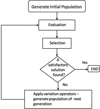 Figure 2.4: Basic Evolutionary Algorithms Life Cycle