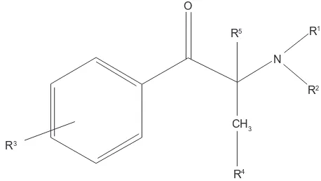 Figure 2 General cathinone derivative structure.