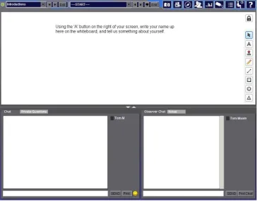 Figure 1: The virtual setting for online focus groups  