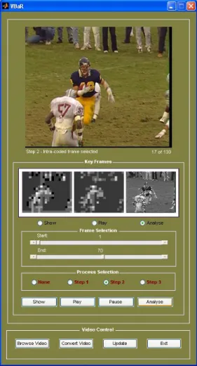 Figure 11: Graphical user interface for VBaR framework.