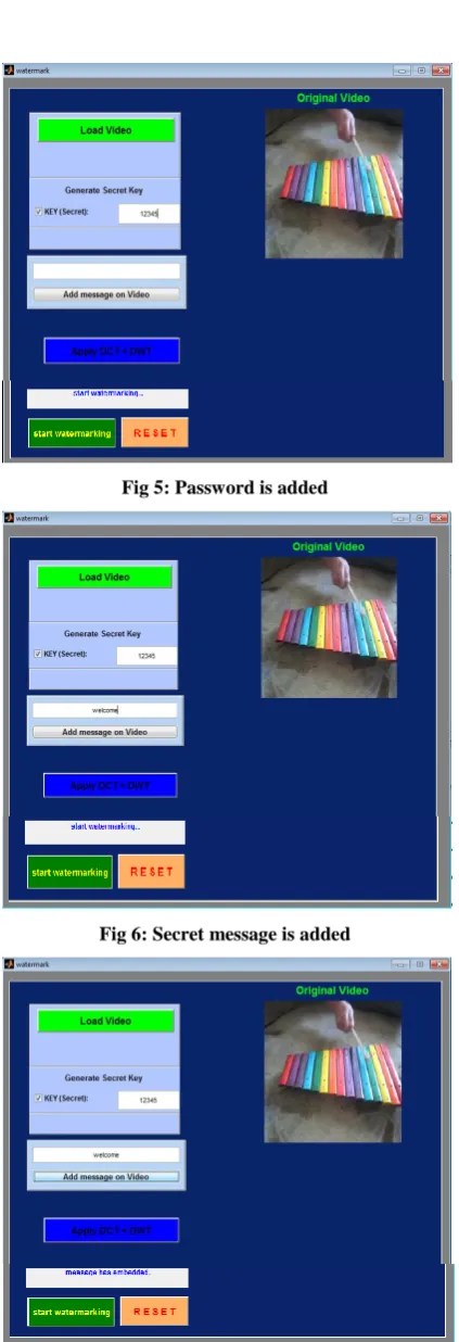 Fig 5: Password is added 