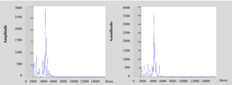 Figure 15: The representation of a defective pump round spectrometry #3, 4                       0   2000    4000  6000   8000   10000  12000  14000                                    Amplitude            0     2000    4000  6000   8000   10000  12000  140