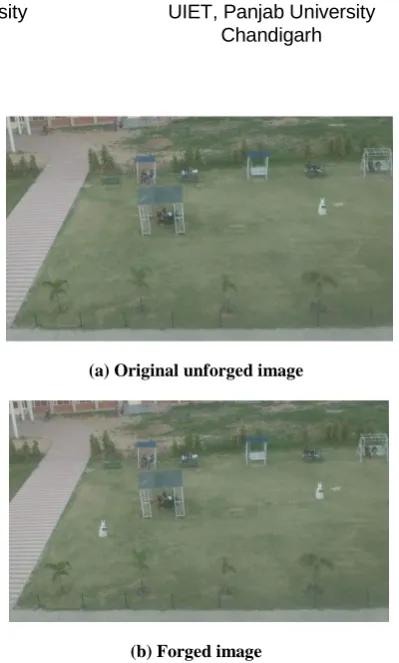 Fig 1: An example for copy move image forgery  