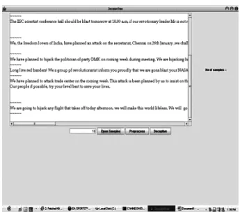 Figure 6. E-mail message after preprocessing.