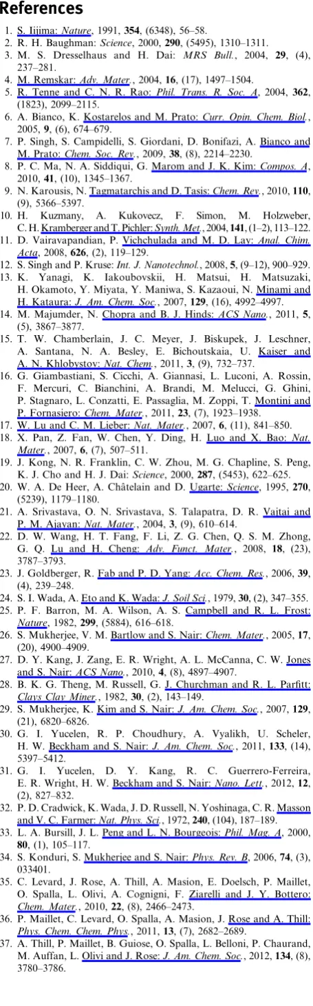 Table 3Optimised length (L,A˚ ) of the ﬁnite (hex-3,5,7)models of the AlOH2 and SiOH NT terminations