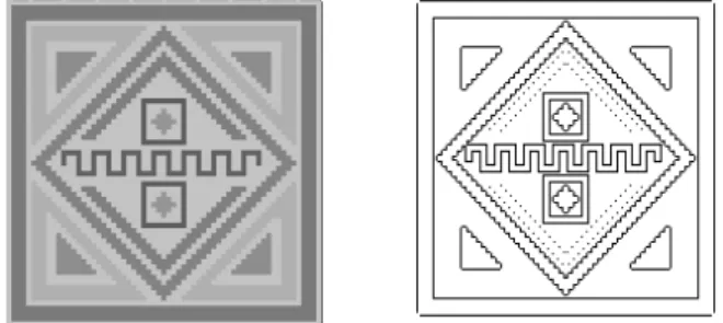 Figure 5.2.2.1: Original image and its thinned version. 5.2.3 Corners detection
