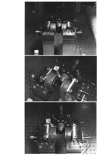 Figure 3.4: A sequence of images showing micrometer the assembled trap complete with screws, just prior to installation around the vacuum chamber