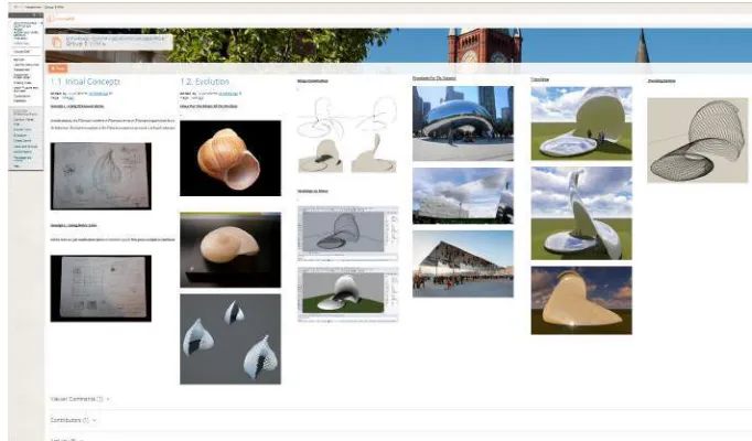Figure 2.4. Screenshot of the Wiki site developed by group 5. Source: designpedagogy.org