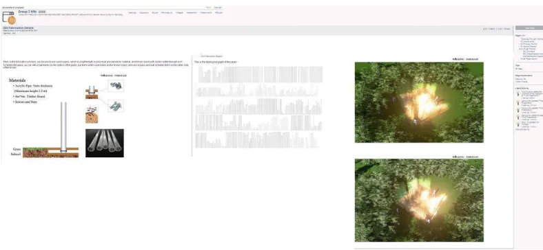 Figure 3.5. Sample Wiki site screenshot (Group 2). From left to right: a description of a building 