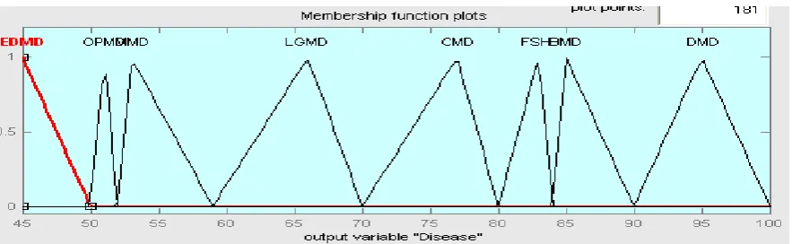 Figure 3: Membership functions of input variables at second level 