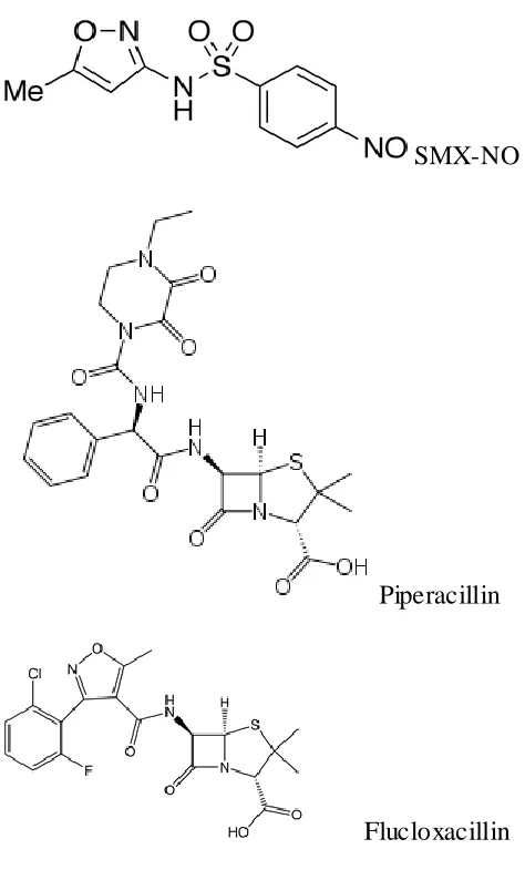 Figure 2.1 Chemical structures of the focus drugs in the thesis. Although these three drugs are thought to activate T-