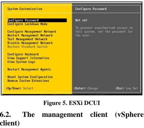 Figure 5. ESXi DCUI 