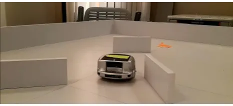 Figure 21 : Robot during avoiding third obstacle. 