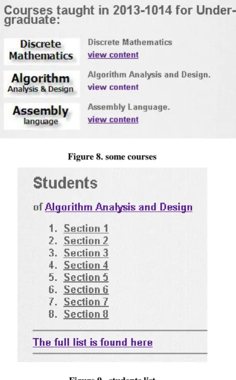 Figure 8. some courses   