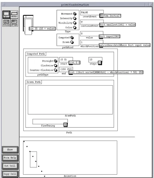 Figure  8:  A  representative  Animation  form  from  the  selection  sort  animation
