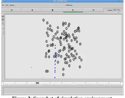 Figure 2: Snapshot of simulation environment 
