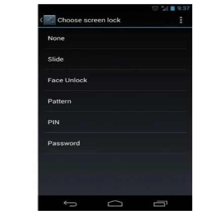 Figure 1 Existing Screen Locks 