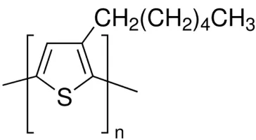 Figure 3.1: Diagram of the structure of poly(3-hexylthiophene) (P3HT)