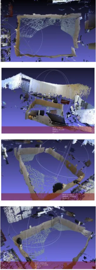 Figure (6) 3d mapping result of plan use kinect sensor 