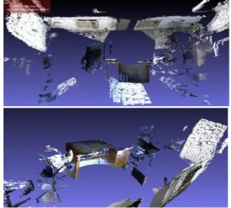 Figure (13) Result of the 3D mapping of big room at point  three 