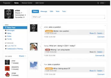 Figure 9 Topolor UI – Dashboard 