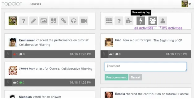 Fig. 8. Pop-up view of learning path. 