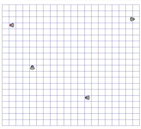 Fig. 6. Case Study (time t = 0)