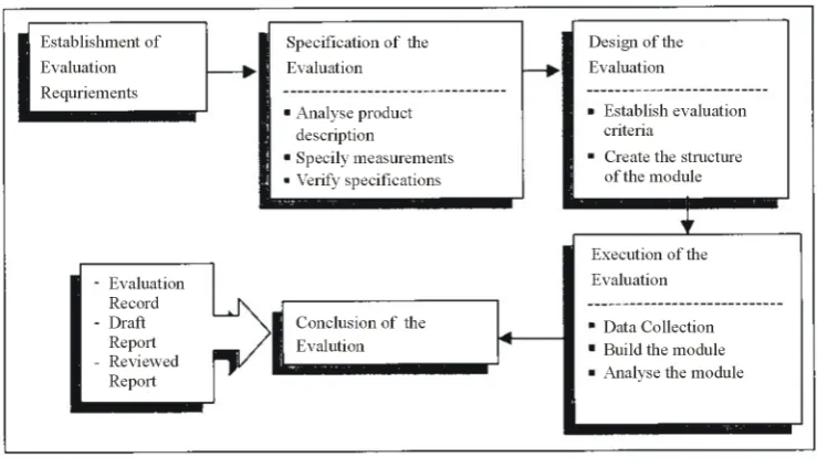 Figure 1. Evaluation process as identified by ISO/IEC: 14598-1.                               