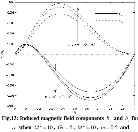 Fig.13: Induced magnetic field components 