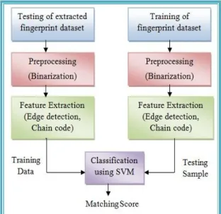 Figure 5: Proposed System Algorithm for Testing Fingerprint Dataset 