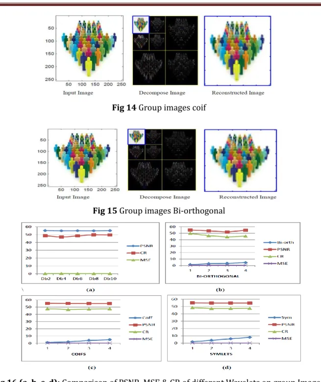Fig 15 Group images Bi-orthogonal 
