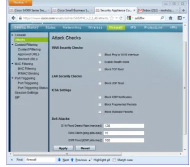 Figure 10.Security provided through firewall 