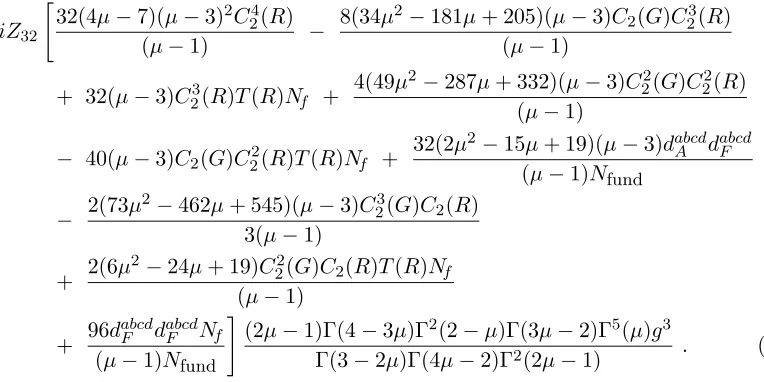 Figure 9: Single evanescent operator correction to the 4 loop 2-point function.
