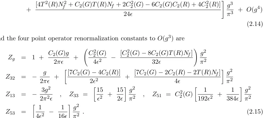 Figure 1: One and two loop corrections to the 4-point function.
