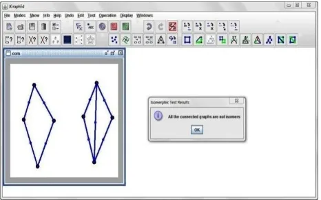 Fig 13: Result showing the graph is not isomorphism